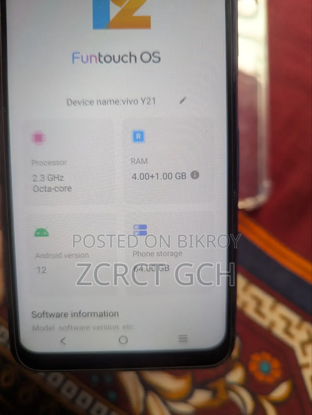 Vivo Y21 64 GB Blue
