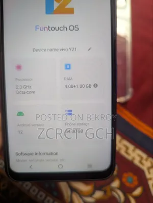 Vivo Y21 64 GB Blue