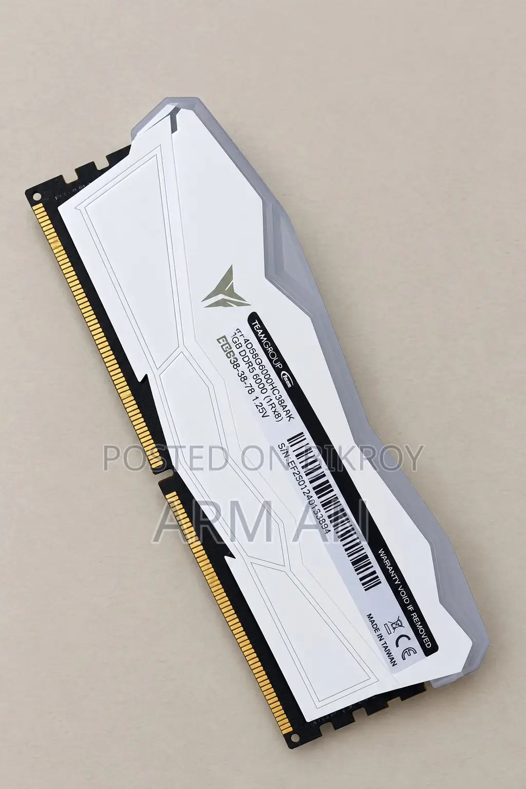 Teamgroup T-Force Delta RGB 8gb Ddr5 6000mhz White Ram