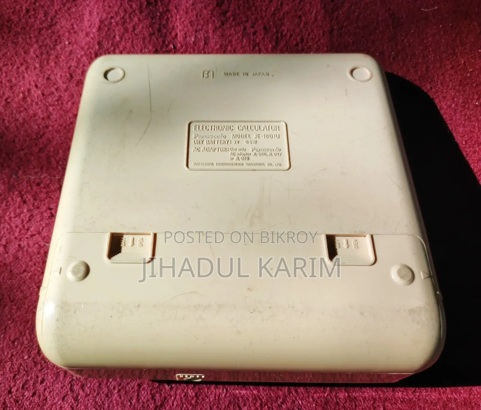 Vintage Panasonic 1601 Desktop Calculator