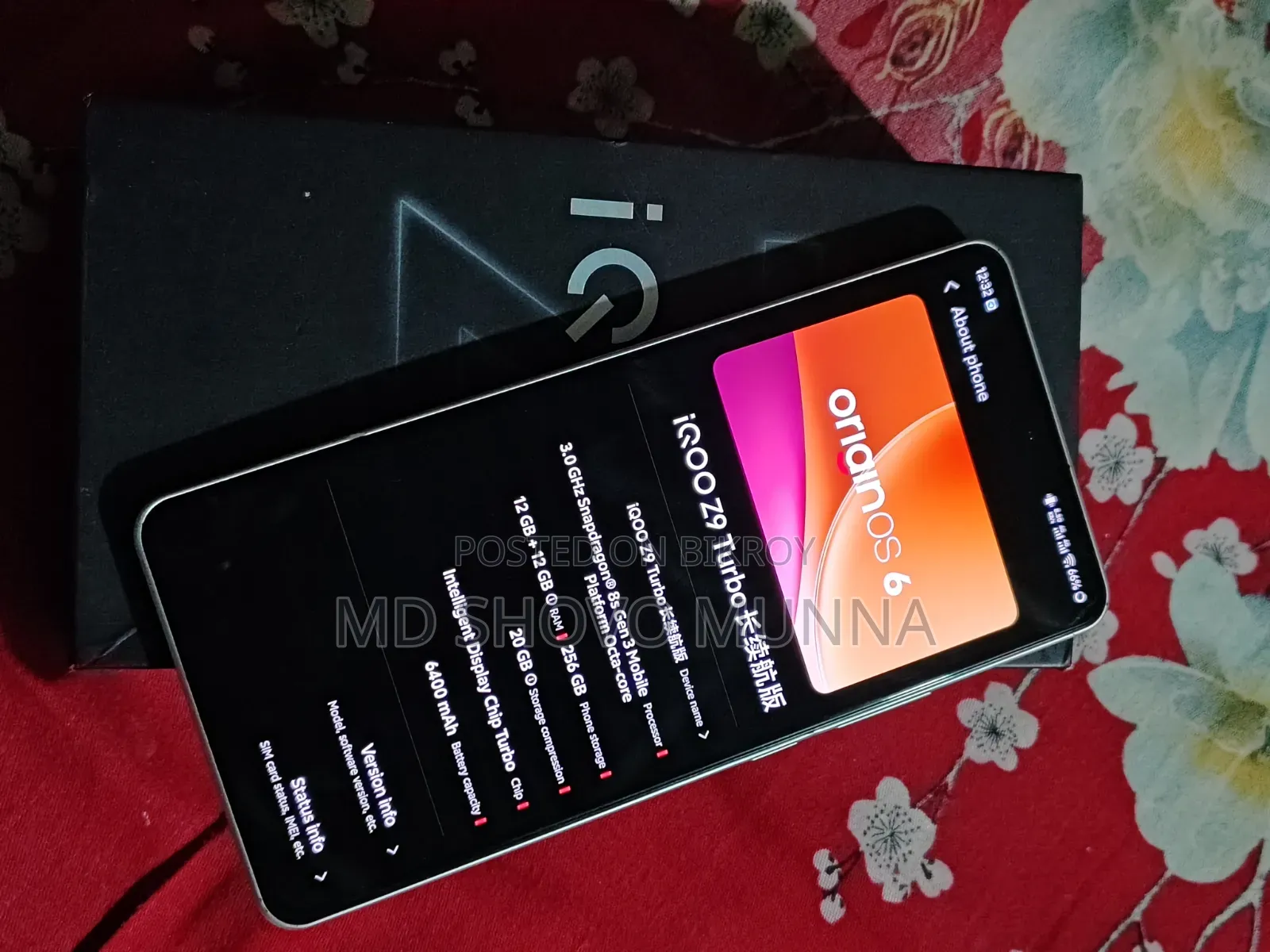 Vivo iQOO Z9 Turbo Endurance 256 GB White