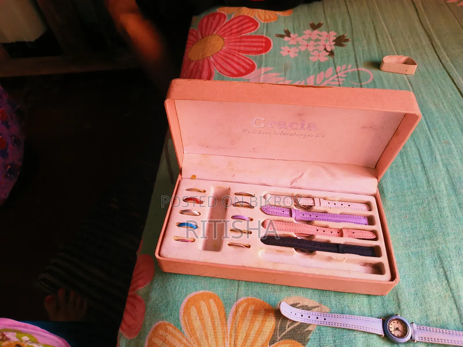 Vintage Gracia Rainbow Interchangeable Modular Watch Gift Box Set