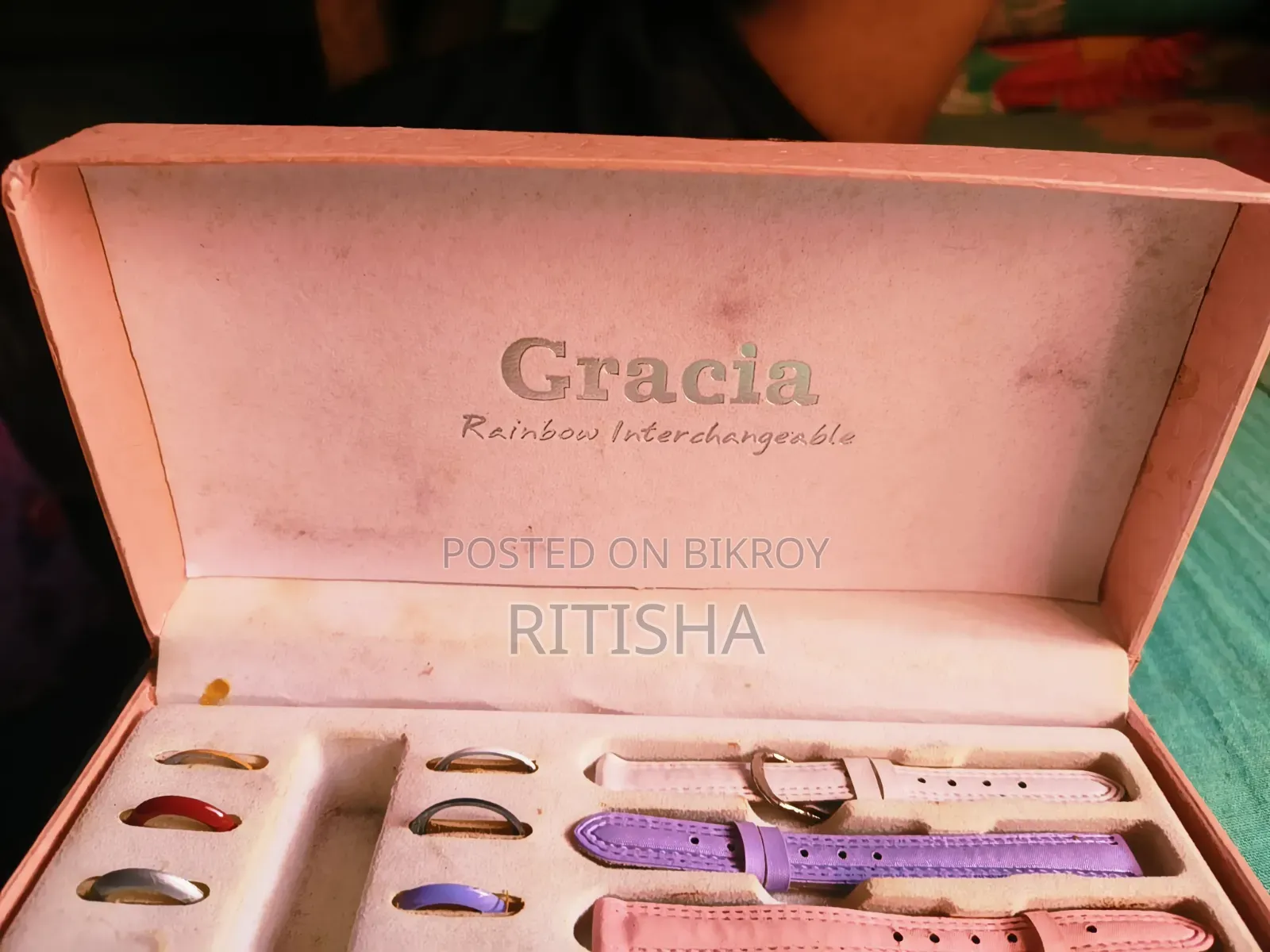 Vintage Gracia Rainbow Interchangeable Modular Watch Gift Box Set