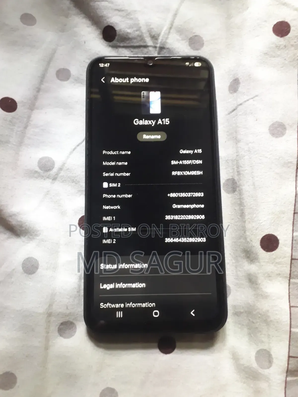 Samsung Galaxy A15 128 GB Black