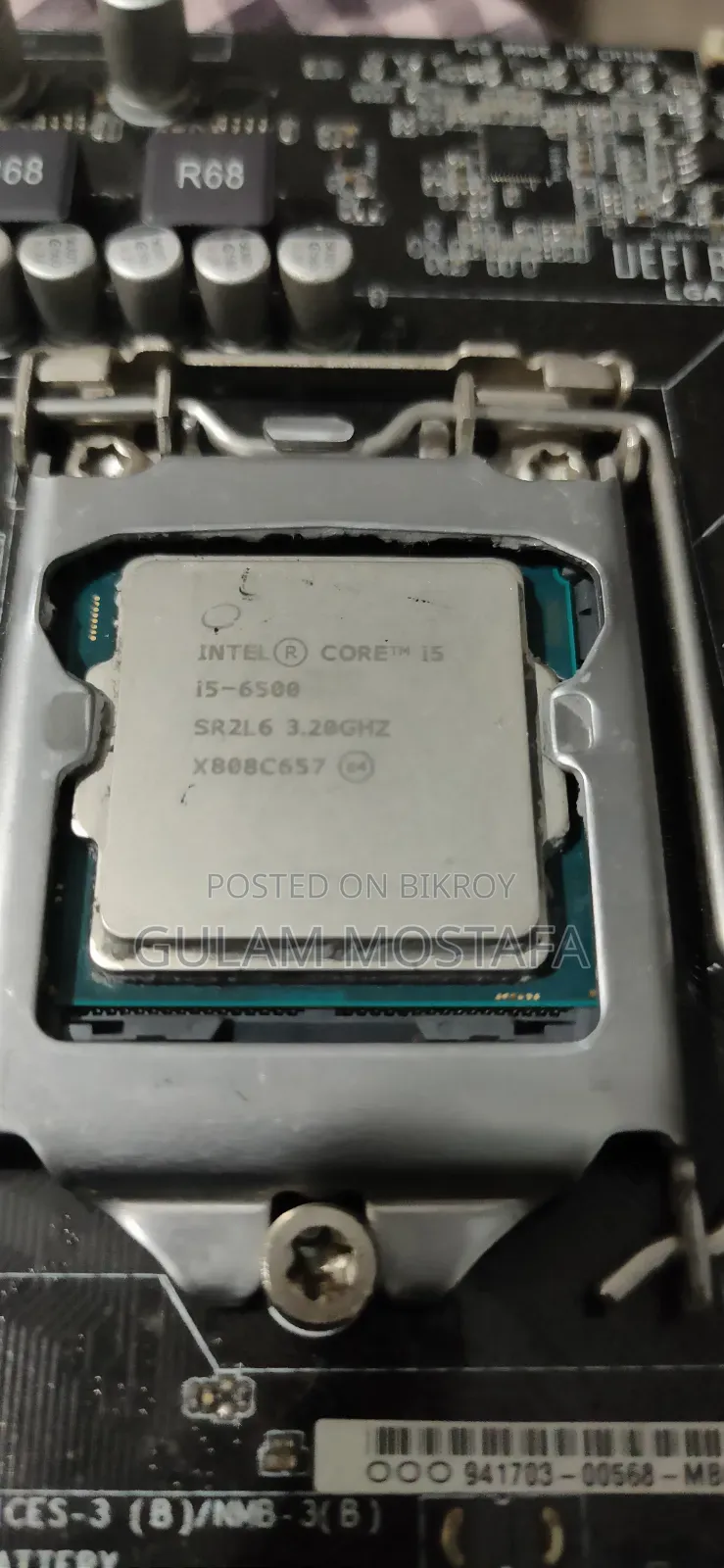 Motherboard H110, Ram 8gb, Processor I5 6500 (Dead)