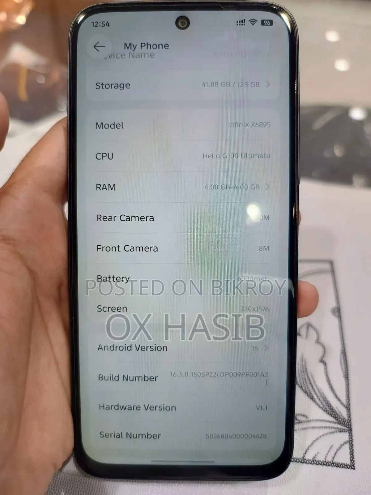 New Infinix Hot 70 128 GB Black