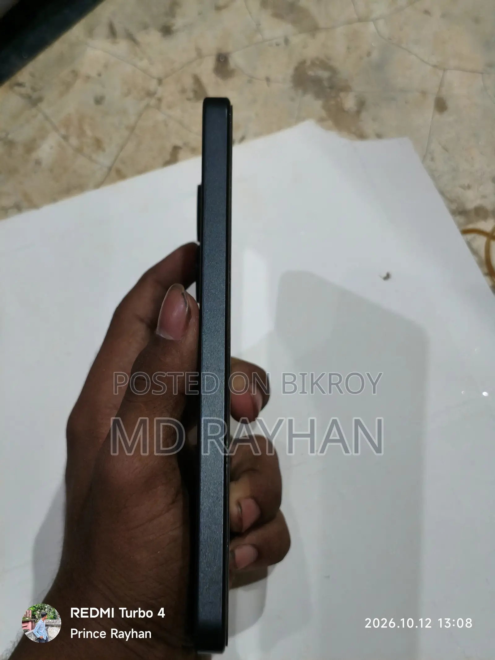 শাওমি রেডমি টার্বো ৪ ২৫৬ জিবি কালো