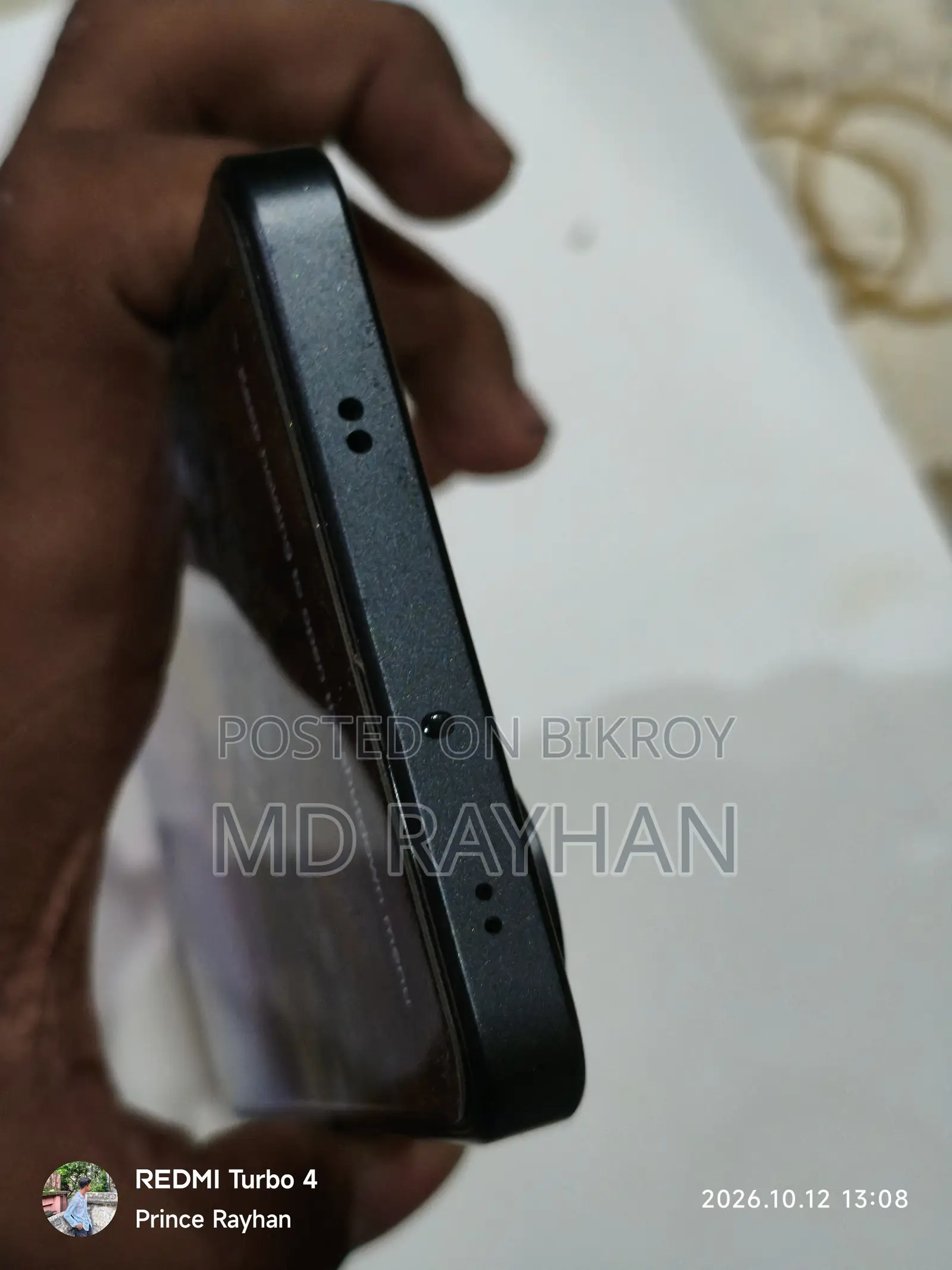 শাওমি রেডমি টার্বো ৪ ২৫৬ জিবি কালো