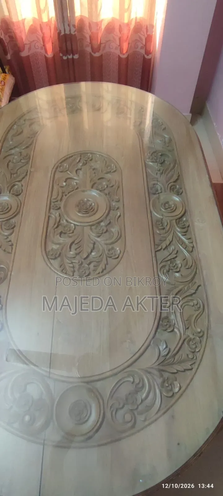 সেগুন কাঠের ডিনার টেবিল সেট