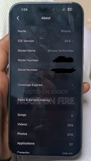 অ্যাপল আইফোন ১৪ প্রো ম্যাক্স ২৫৬ জিবি ধূসর