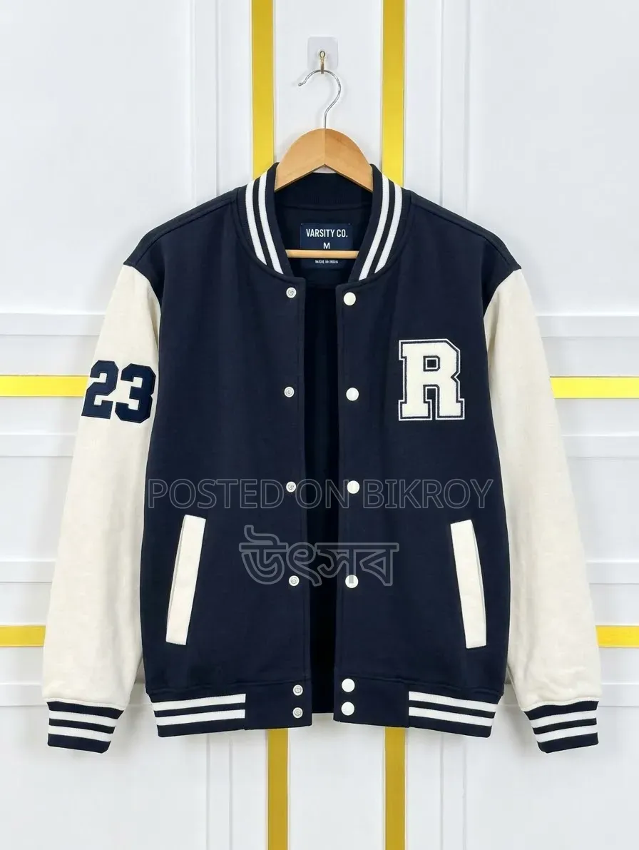 Stylish Cotton Varsity Jacket