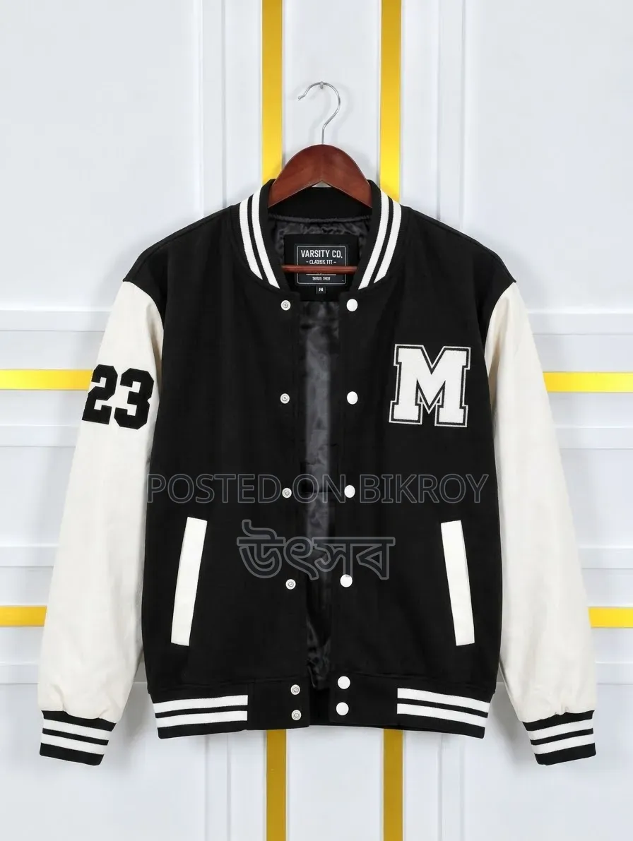Stylish Cotton Varsity Jacket