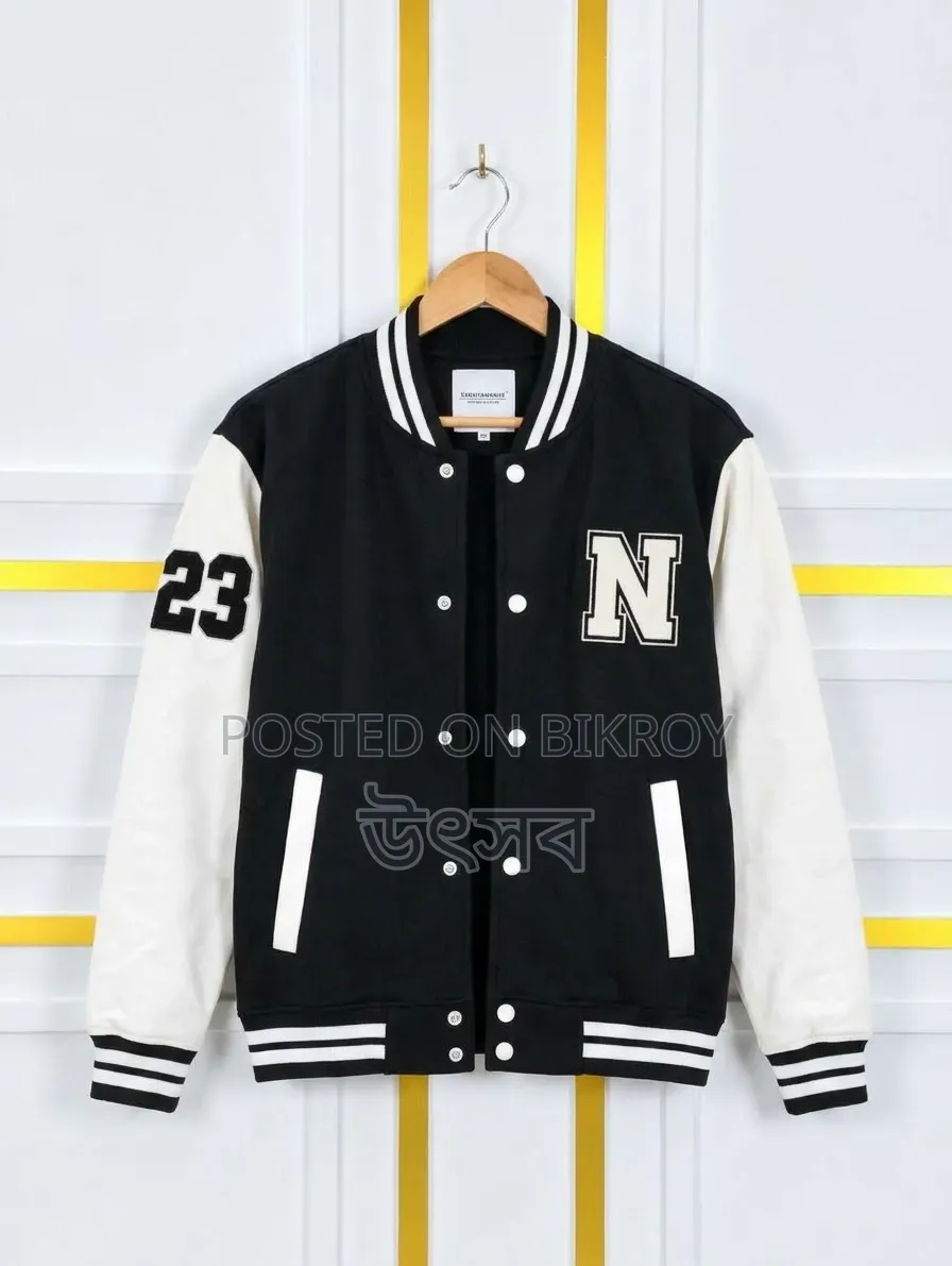 Stylish Cotton Varsity Jacket