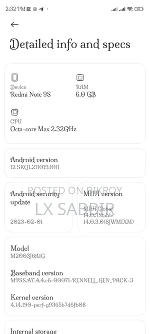 Xiaomi Redmi Note 9 Pro 128 GB