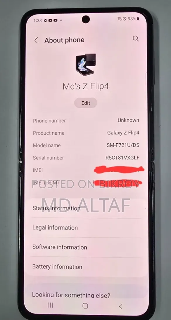 🔥 For Sale Samsung Galaxy Z Flip4 📱 8/128gb Storage!