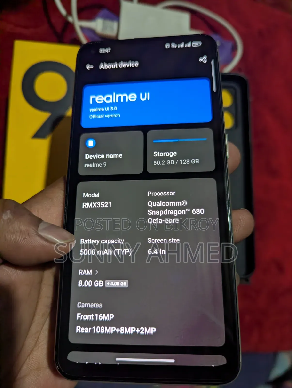 Realme 9 128 GB Orange