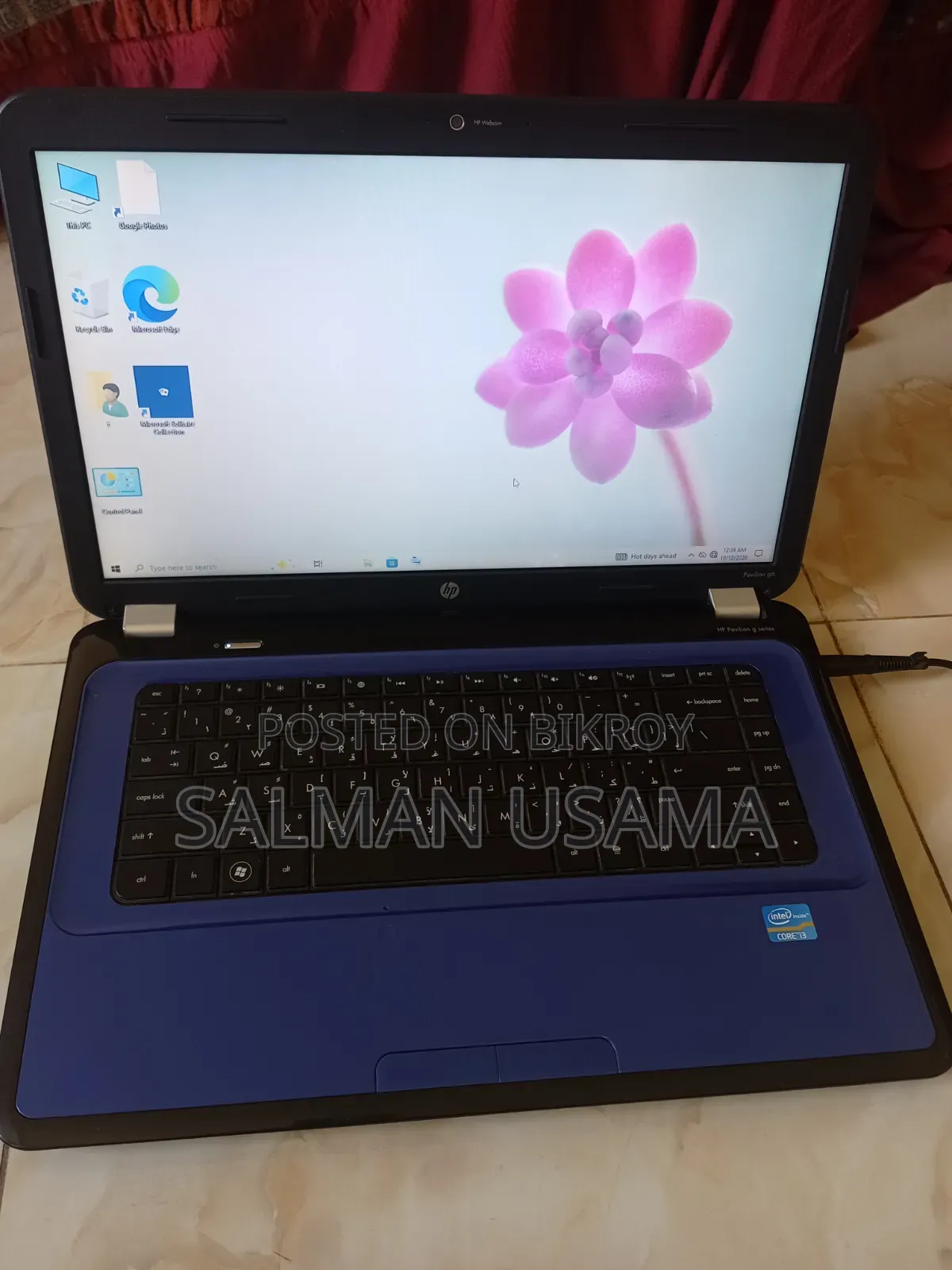 Laptop HP Pavilion G6 8GB Intel Core i3 SSD 256GB