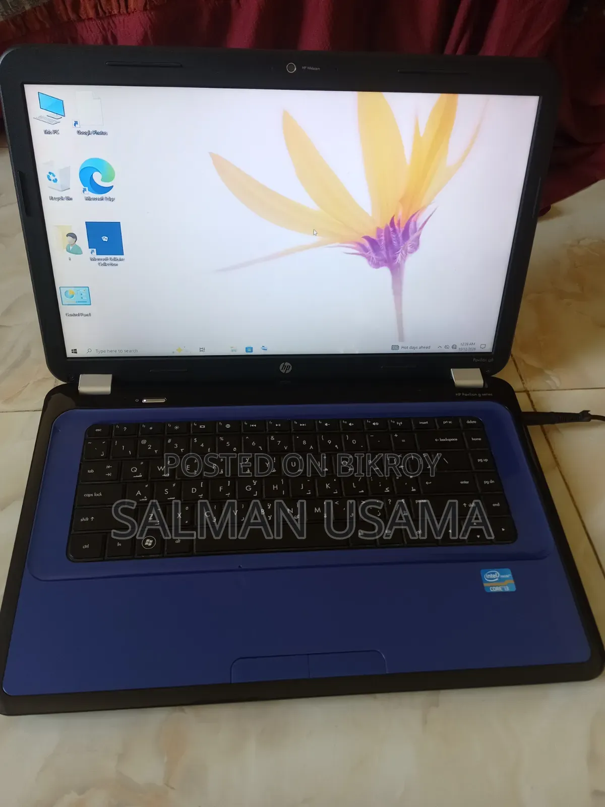 Laptop HP Pavilion G6 8GB Intel Core i3 SSD 256GB