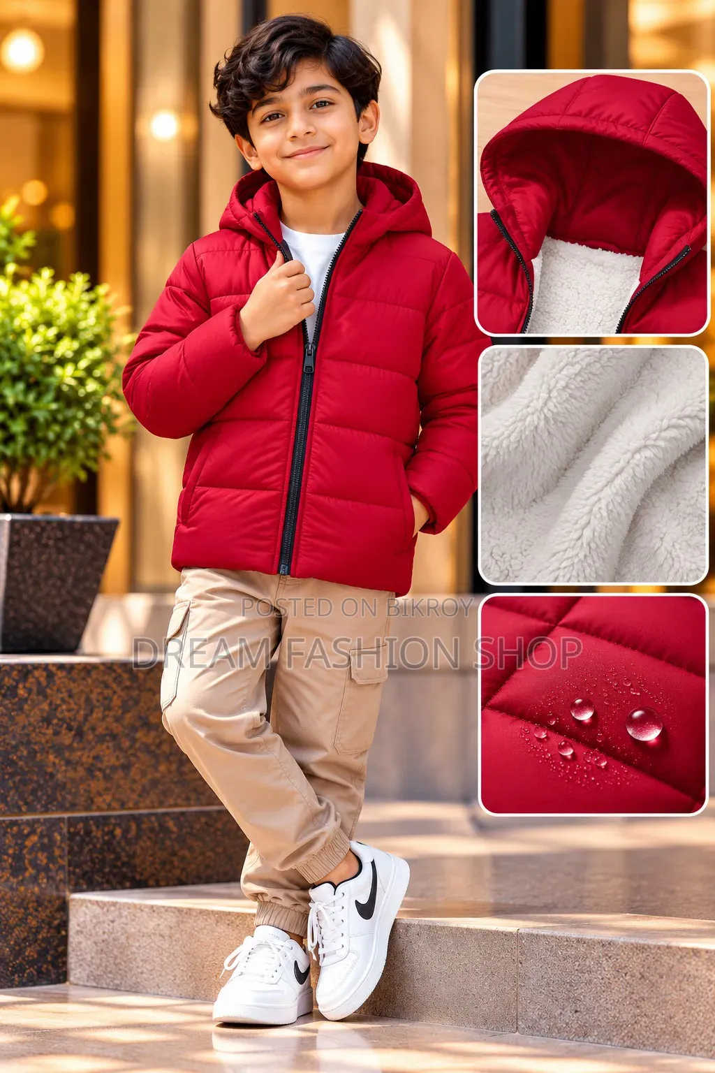 Premium Kids Sherpa Padding Jacket