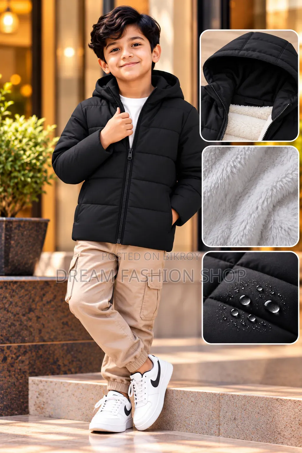Premium Kids Sherpa Padding Jacket