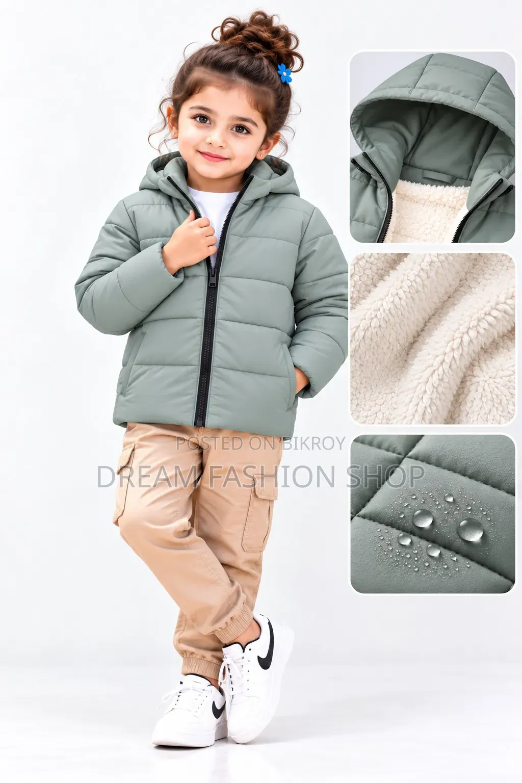 Premium Kids Sherpa Padding Jacket