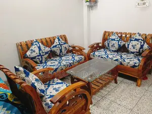 সেগুন কাঠের সোফা সেট (২/২/১+১ চা টেবিল)