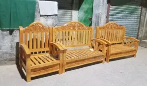Sofa set made of 100% acacia wood will be sold
