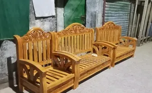 Sofa set made of 100% acacia wood will be sold