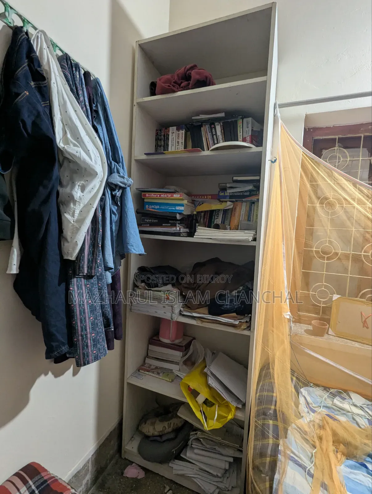 Melamine laminated particle board bookshelf for sale.