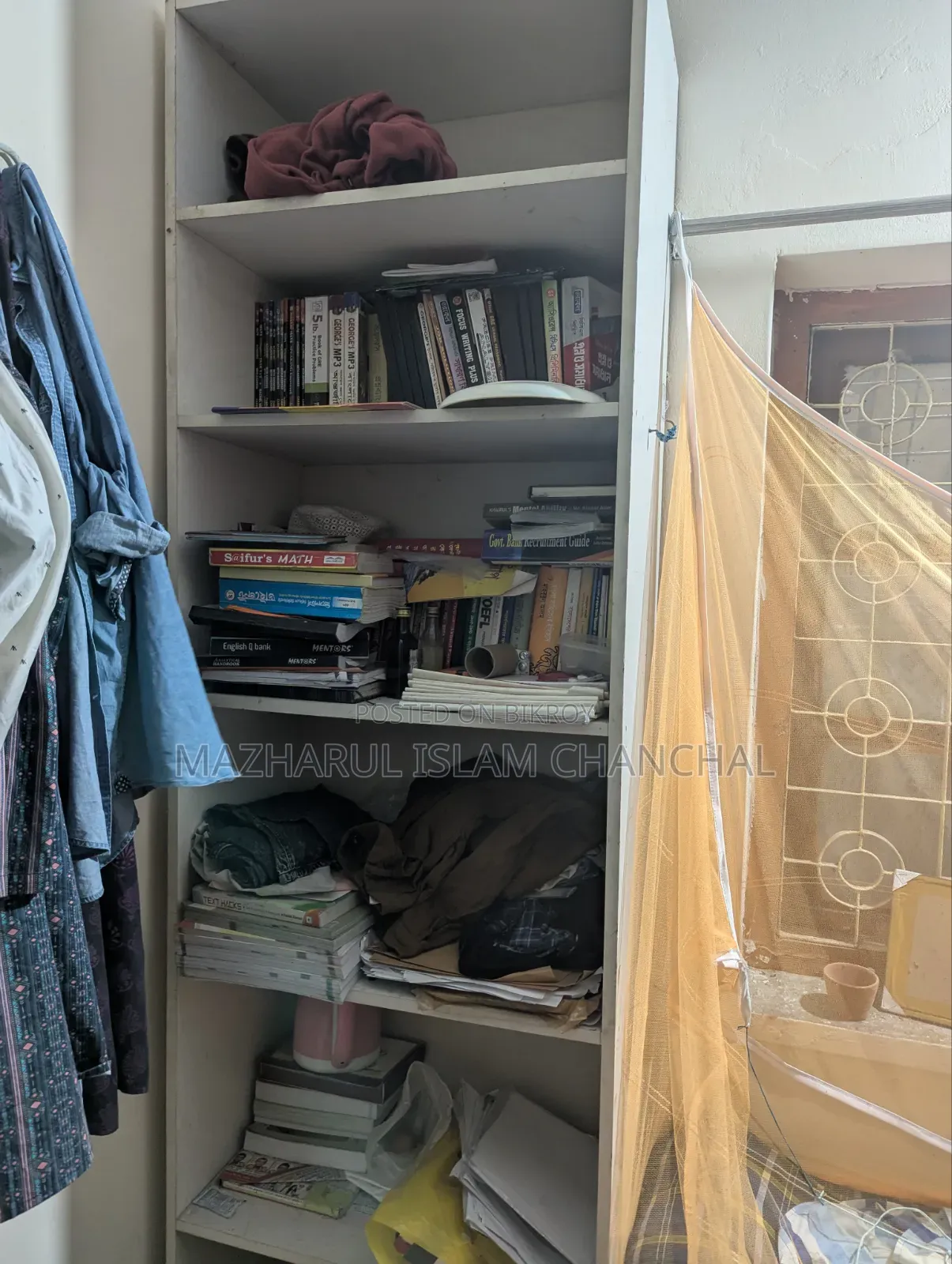 Melamine laminated particle board bookshelf for sale.