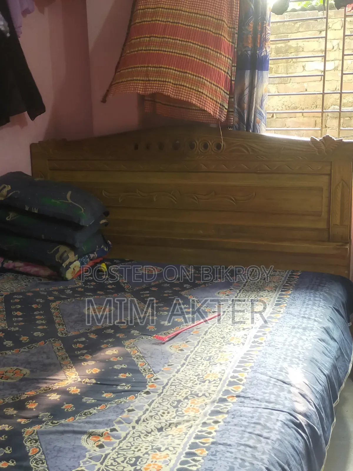 ১০০% চিটাগাং সেগুন কাঠের খাট বিক্রি হবে