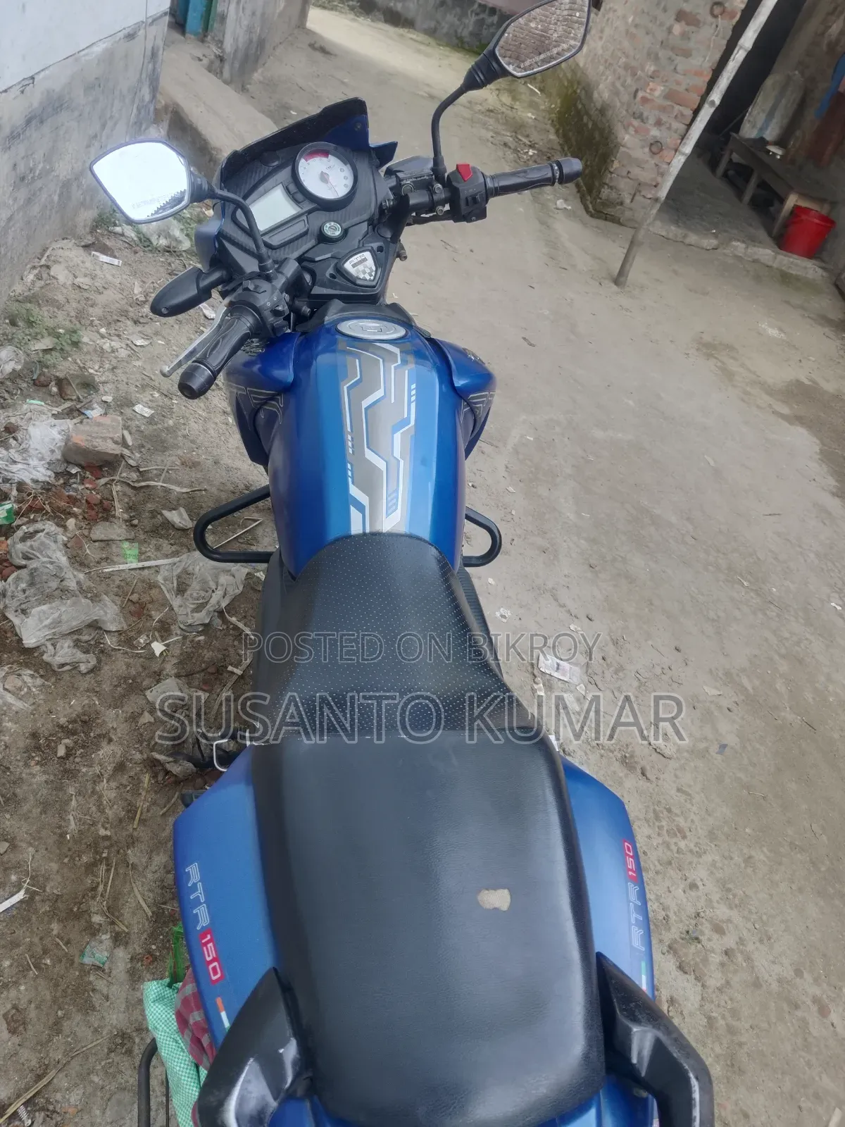 TVS Apache RTR 160 2V 2017 Blue