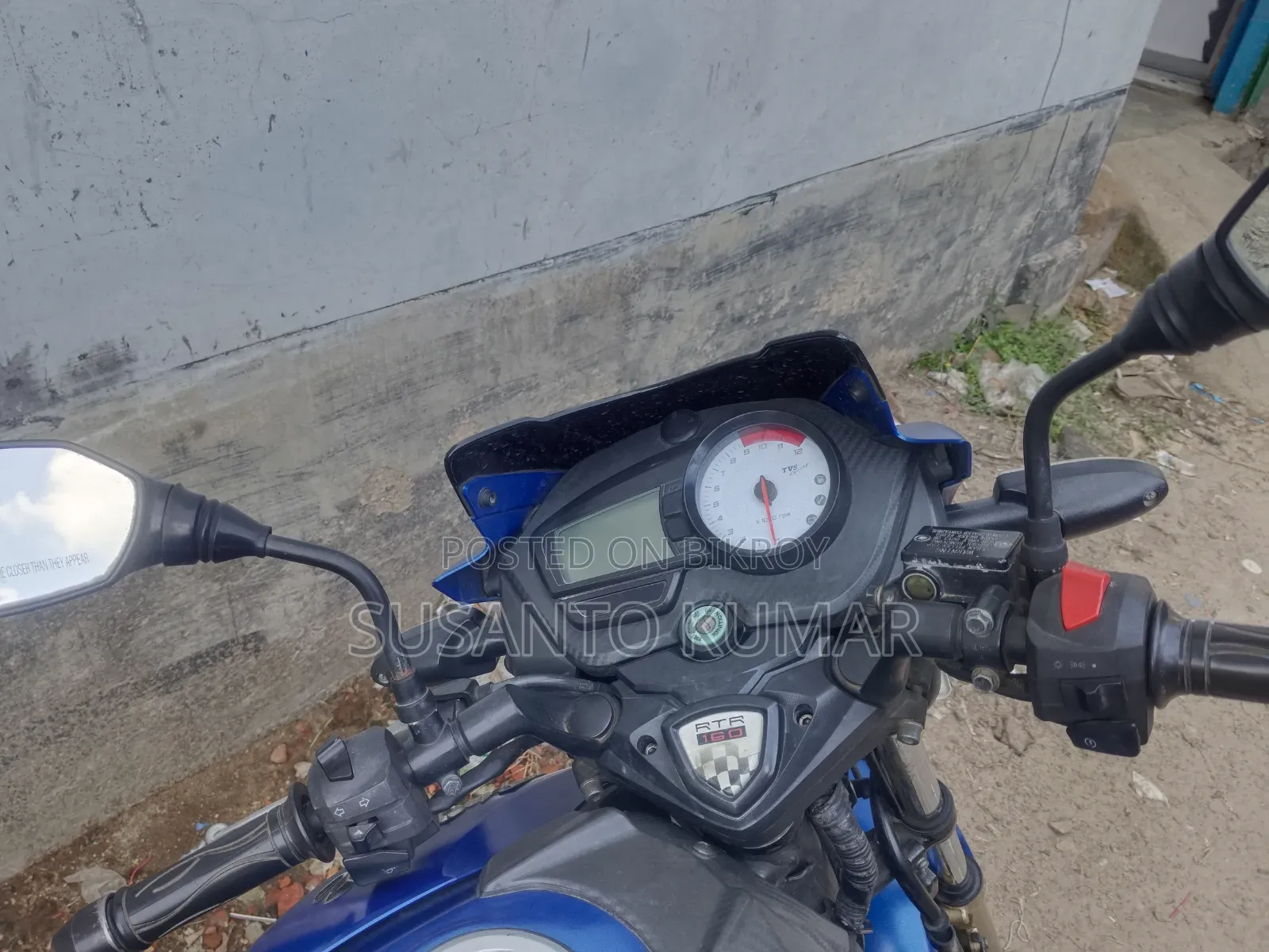 TVS Apache RTR 160 2V 2017 Blue