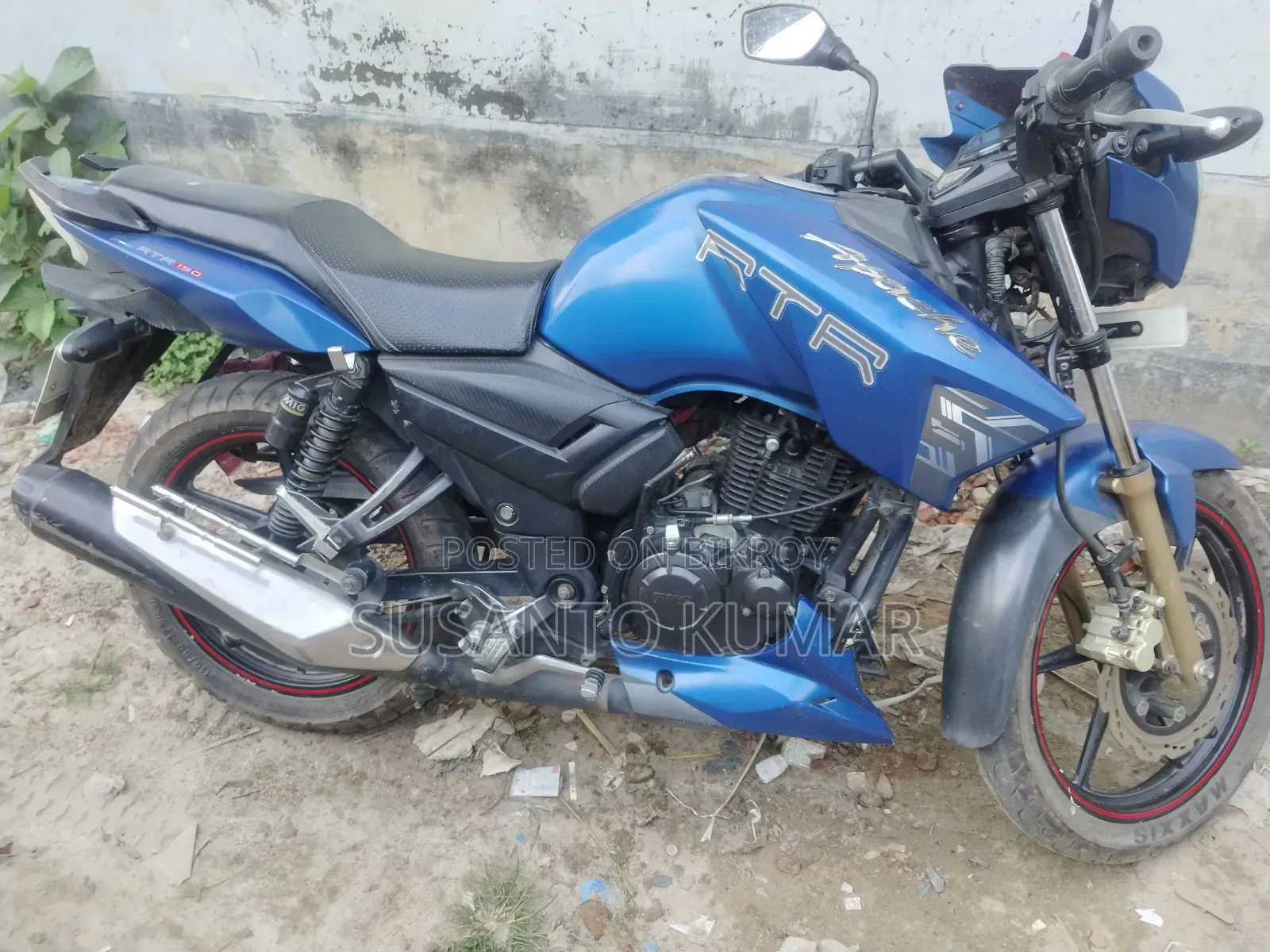 TVS Apache RTR 160 2V 2017 Blue