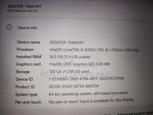 Laptop HP EliteBook 840 G5 16GB Intel Core i5 SSD 256GB