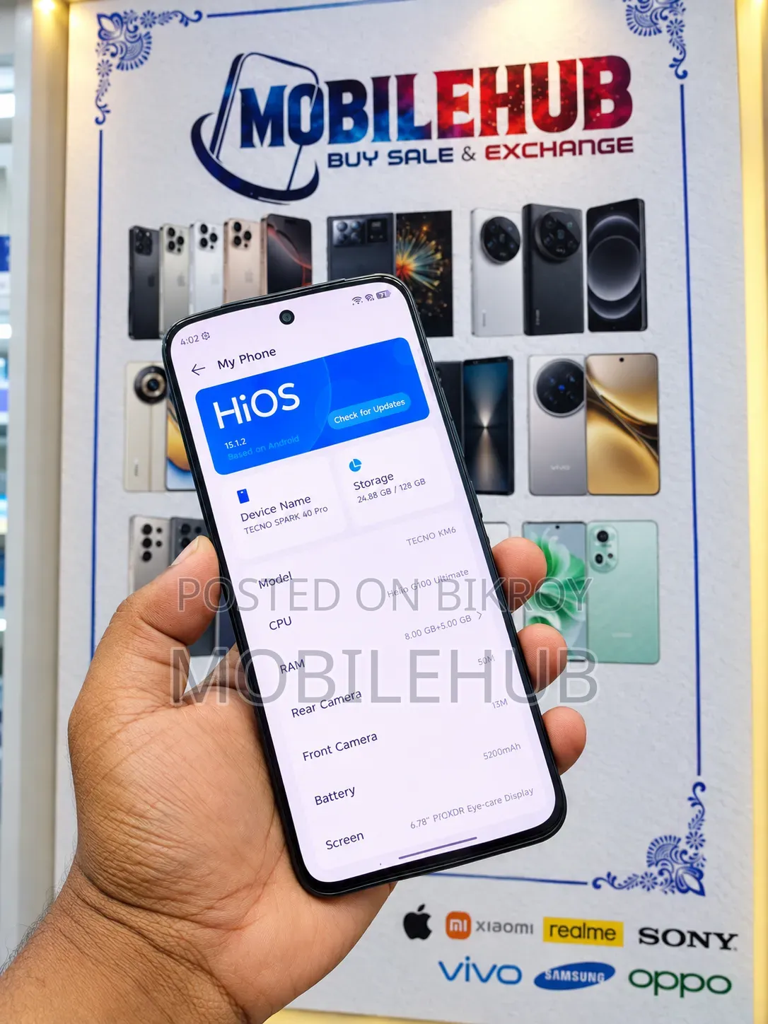Tecno Camon 40 Pro 4G 128 GB Black