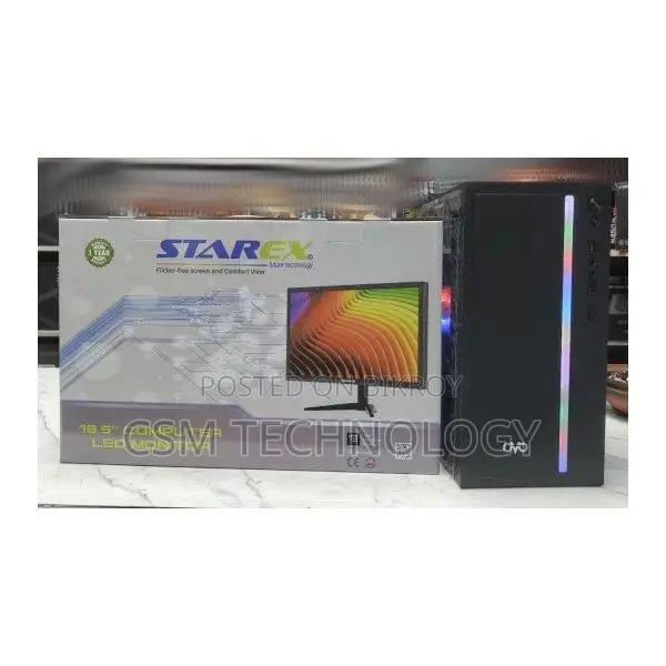 Desktop PC Ryzen 3 2200G 8GB RAM 19" Monitor