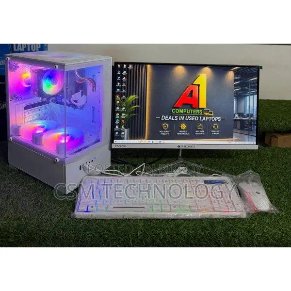 Desktop PC Ryzen 5 2400G 8GB RAM 256GB SSD & 19" LED Monitor