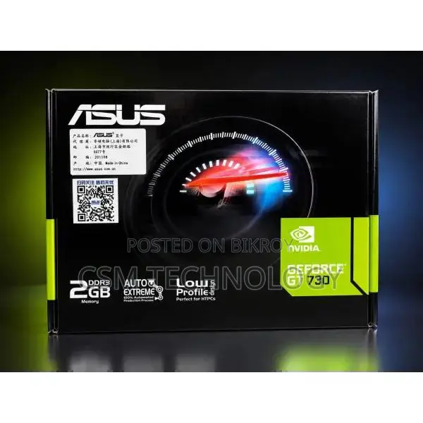 Asus GeForce GT 730 2GB DDR3 EVO Graphics Card