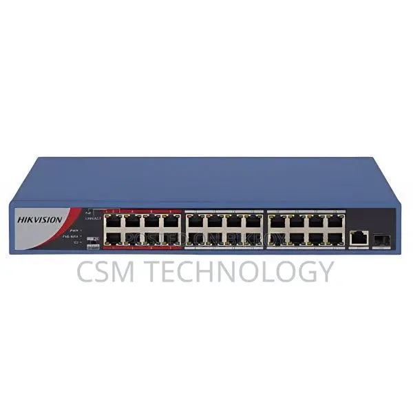 Hikvision DS-3E0326P-E/M(B) 24 Port Fast Ethernet POE Switch