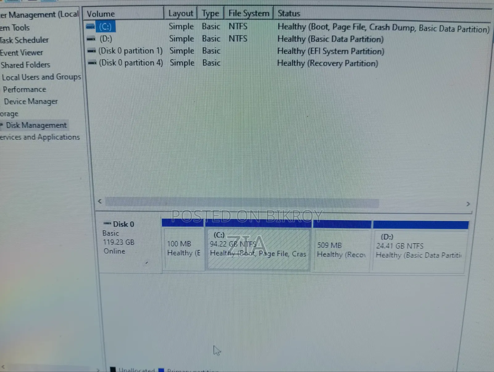 Desktop Computer CyberpowerPC 8GB Intel Pentium SSD 128GB