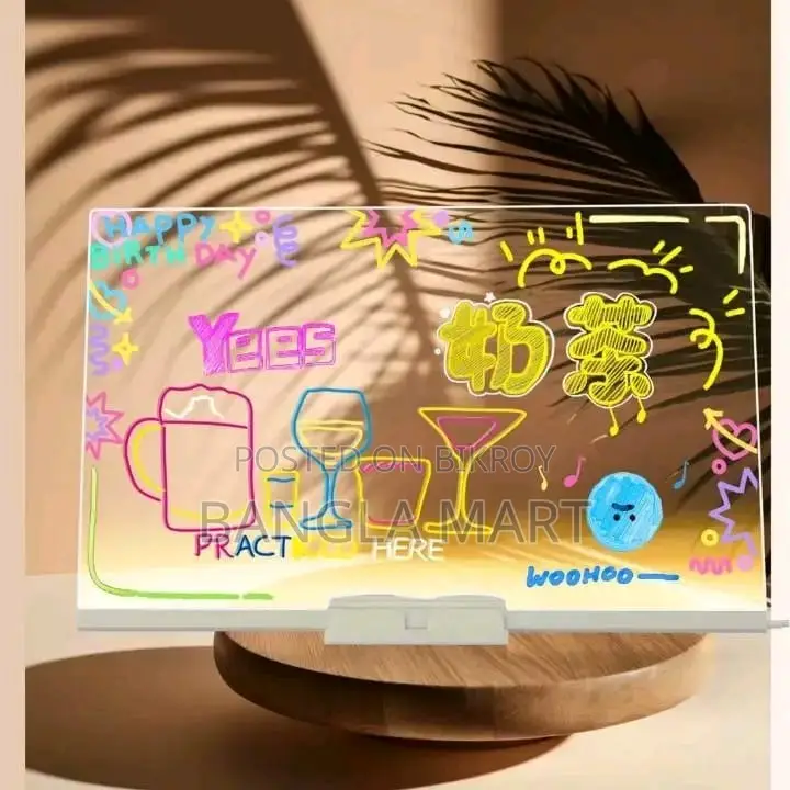 “লিখুন আর আলোয় জ্বালান! DIY Acrylic LED Message Board ”