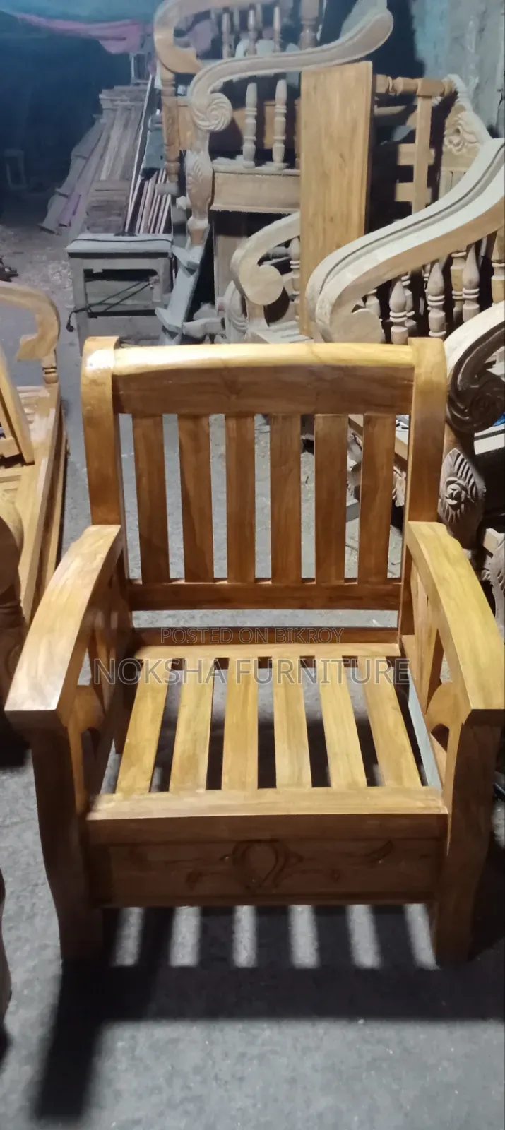 Akash Wood Sofa Set for Sale