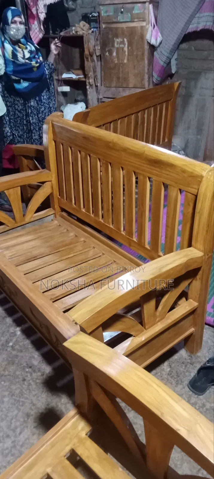 Akash Wood Sofa Set for Sale