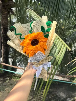 Sunflower Bouquet With Pipe Cleaner