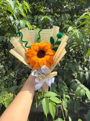 Sunflower Bouquet With Pipe Cleaner
