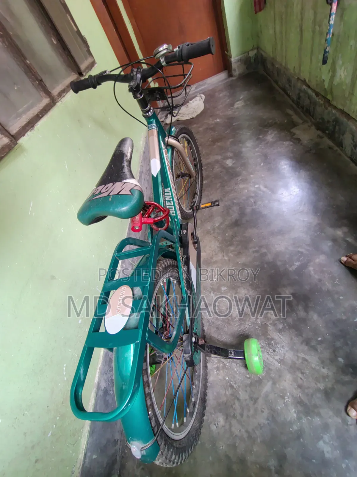 The bicycle is almost like new, it has not been used even for ten days after purchase