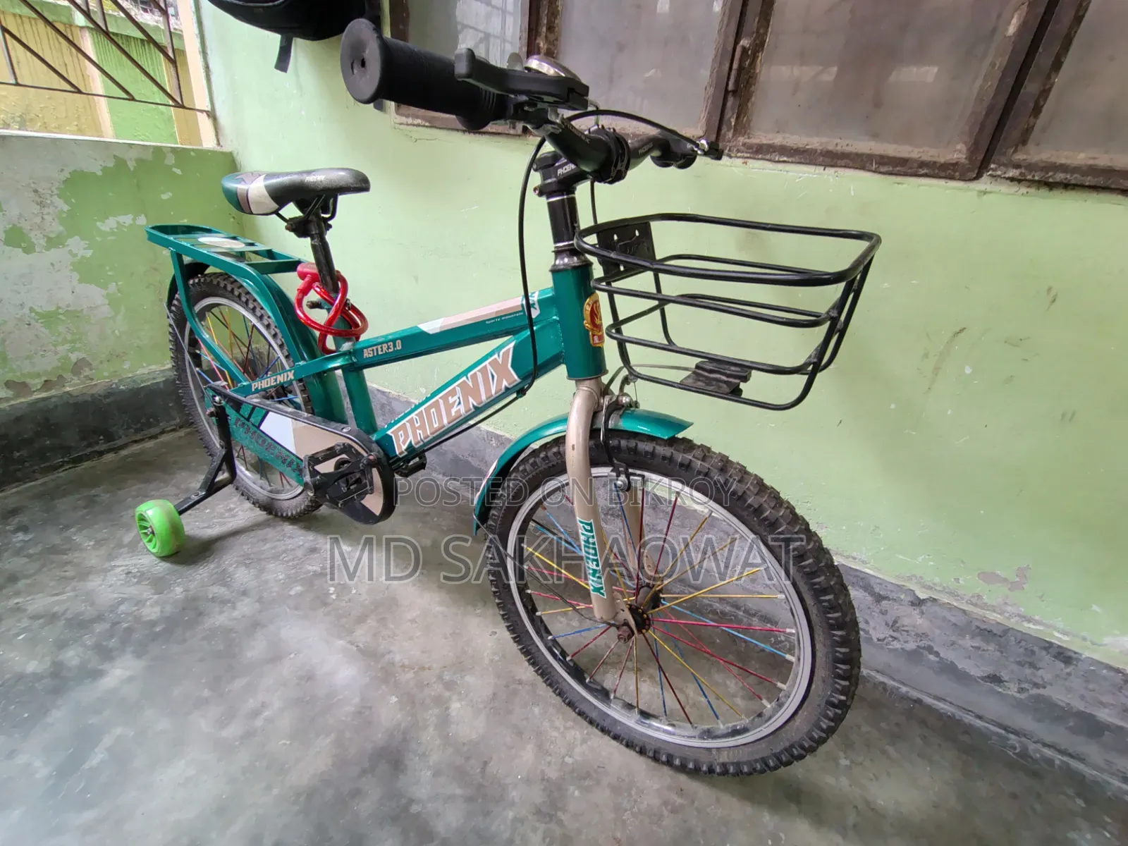 The bicycle is almost like new, it has not been used even for ten days after purchase