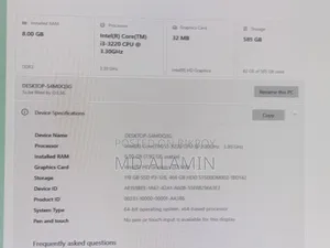 Desktop Computer Gigabyte 8GB Intel Core i3 HDD 512GB