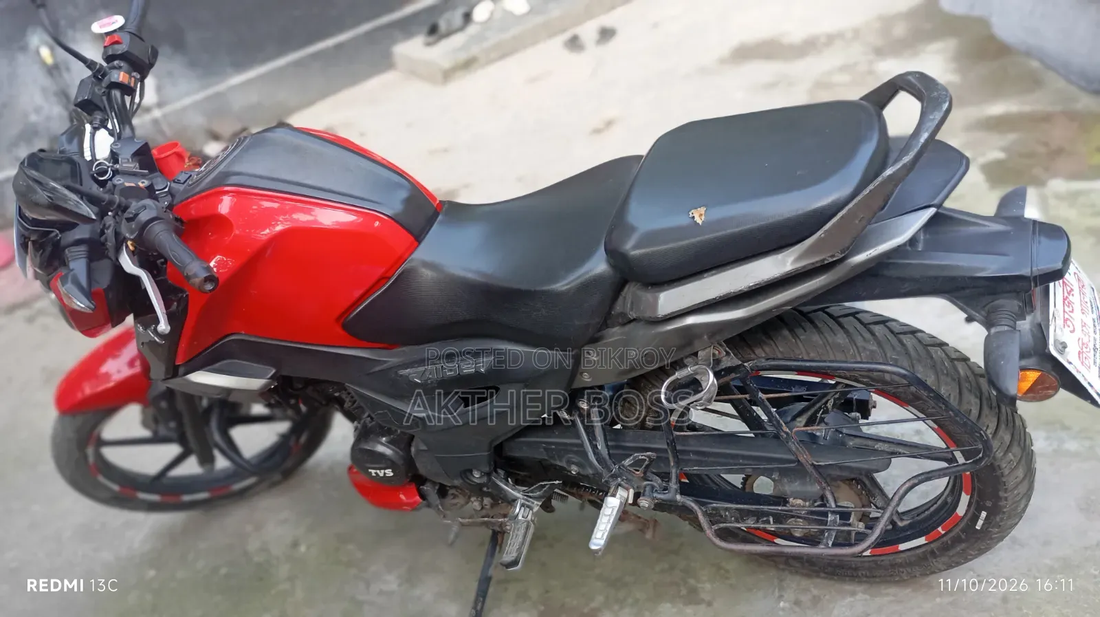 TVS Raider 125 2021 Red